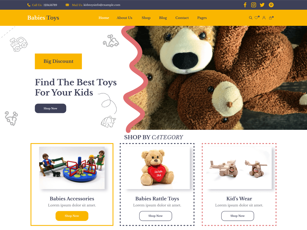 Toy Store FSE theme screenshot