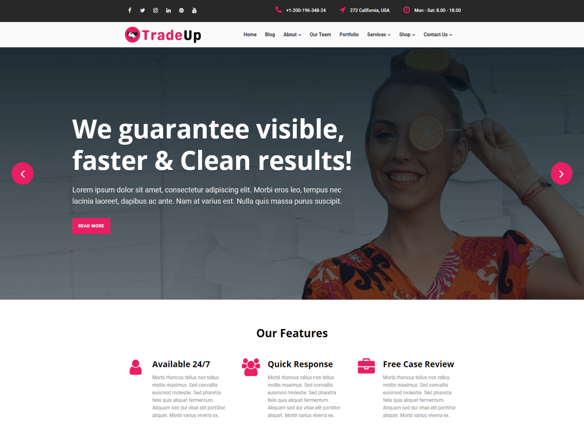 Tradeup theme screenshot