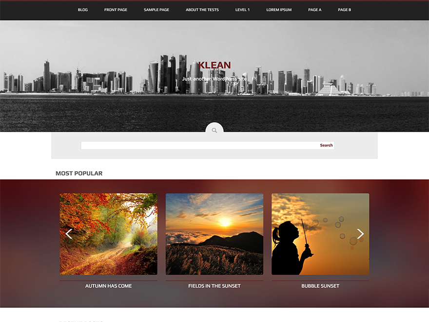 trance theme screenshot