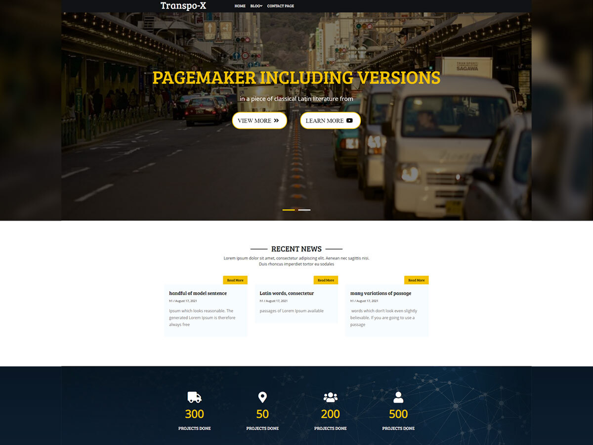 transpo-x theme screenshot