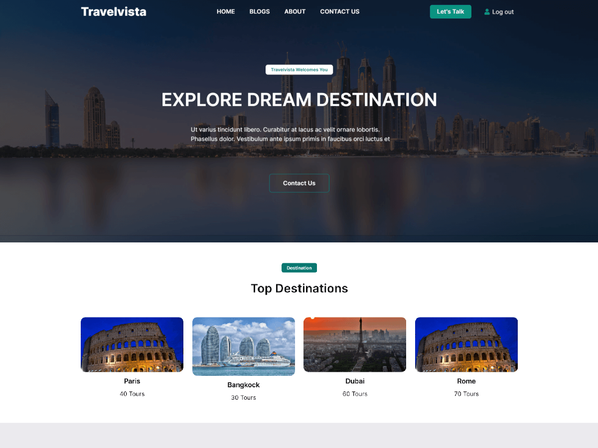Travelvista theme screenshot