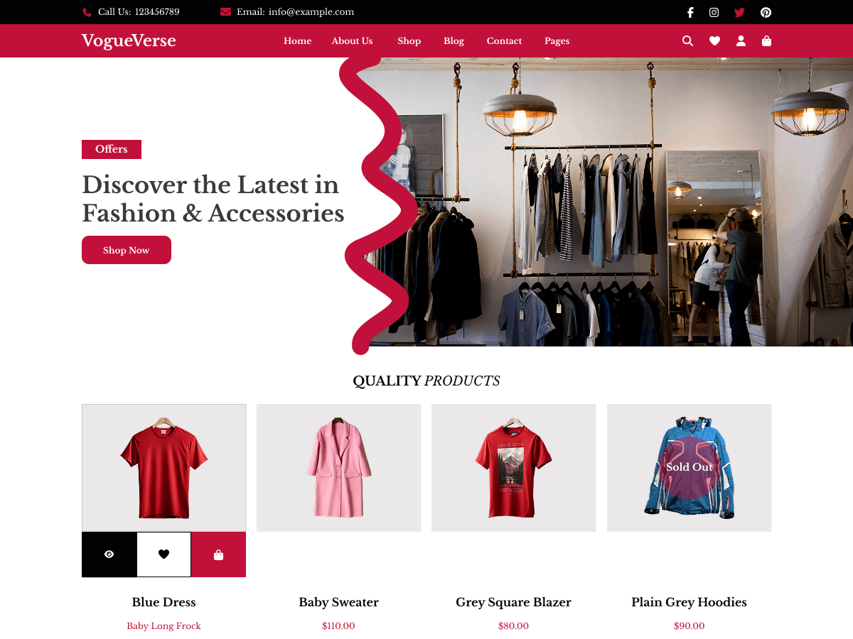 Trendy Fashion Outfits theme screenshot