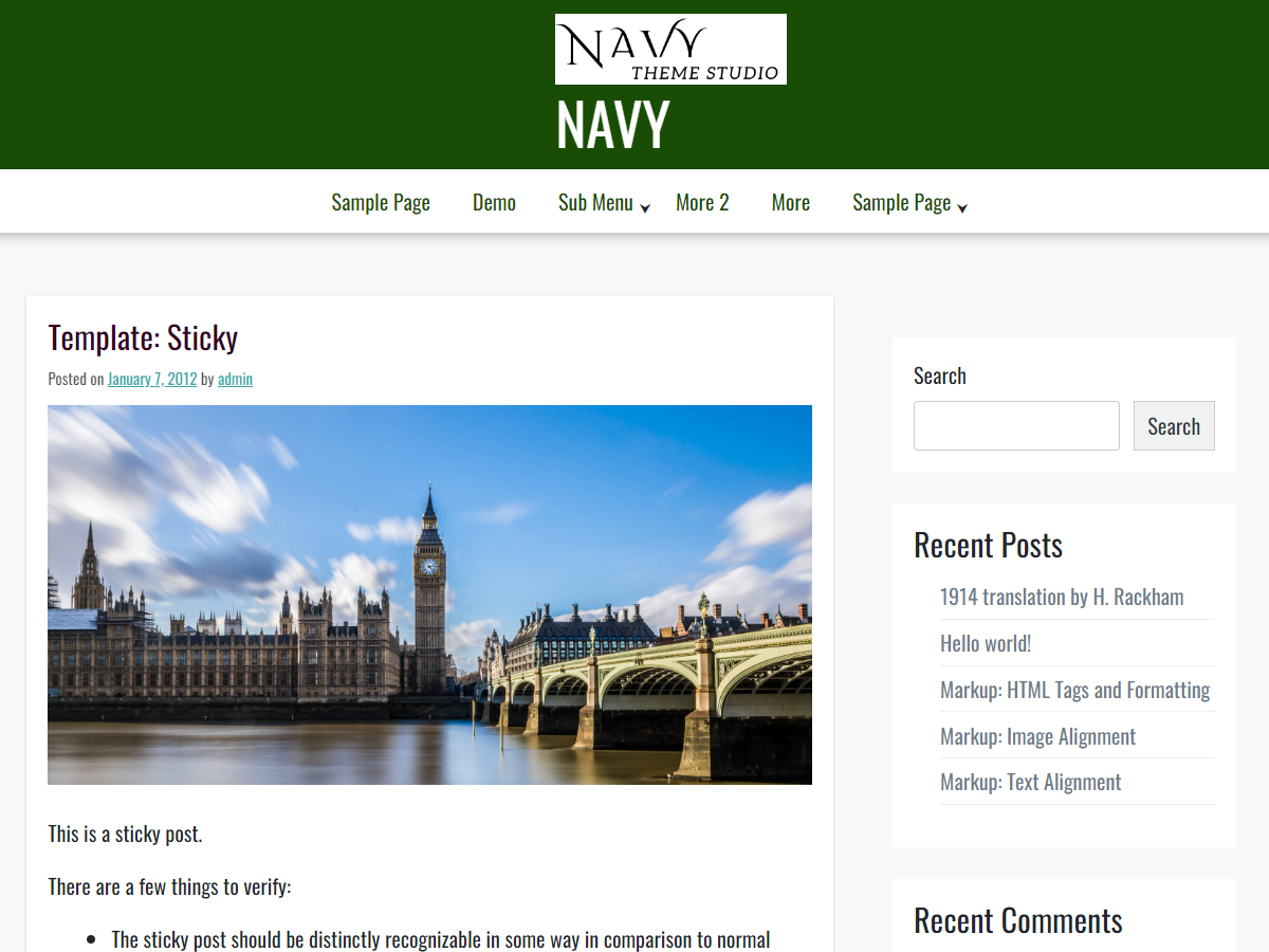 trex theme screenshot