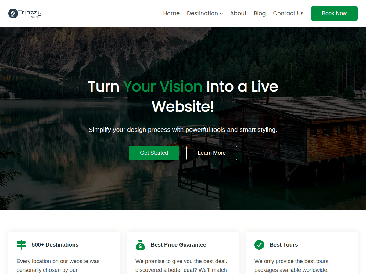 Tripzzy Verse theme screenshot