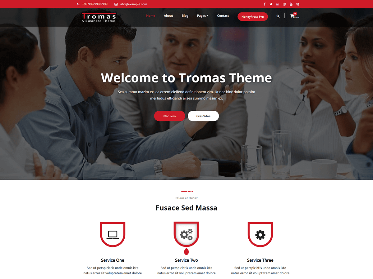 Tromas theme screenshot