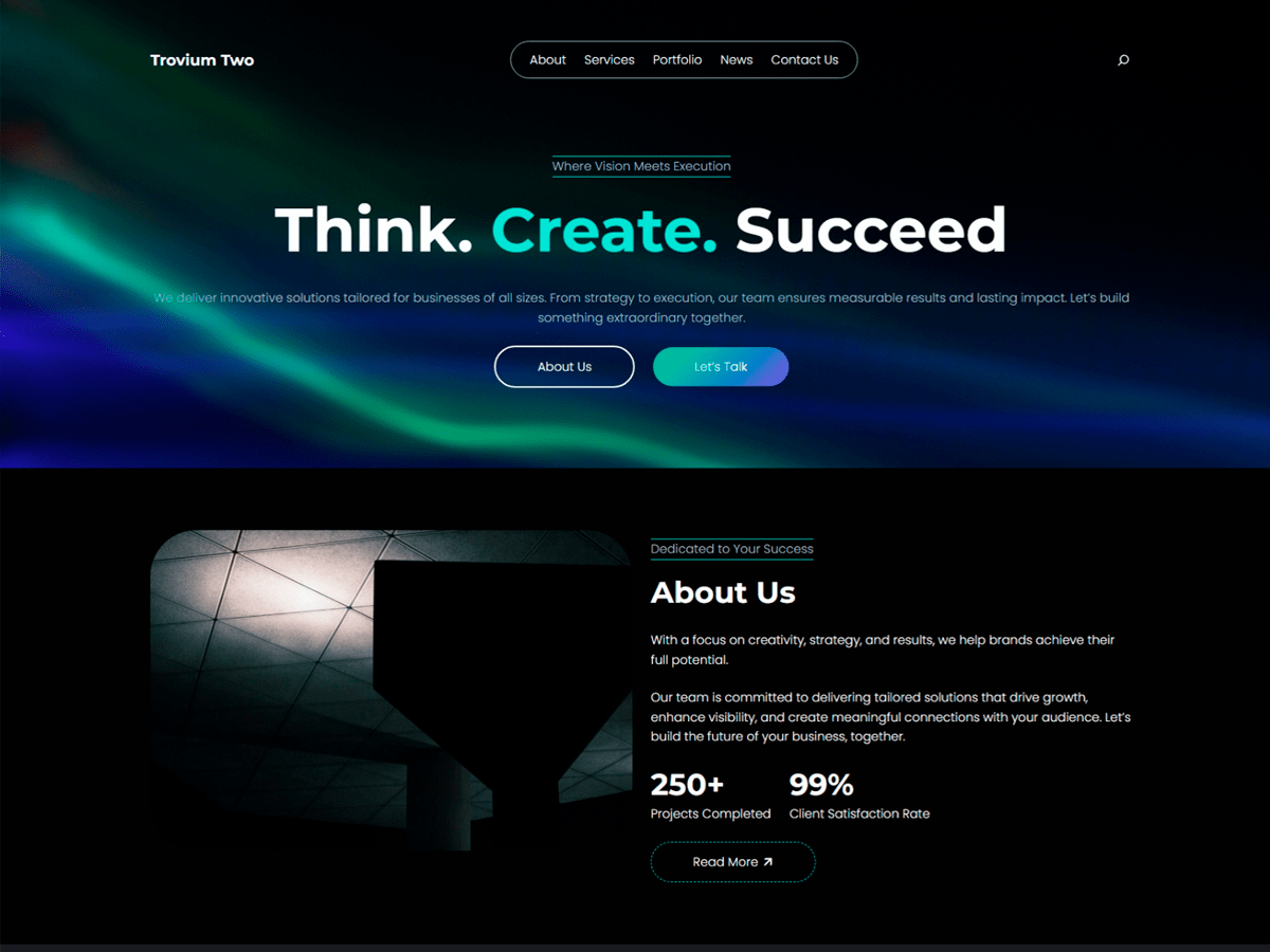 Trovium Two theme screenshot