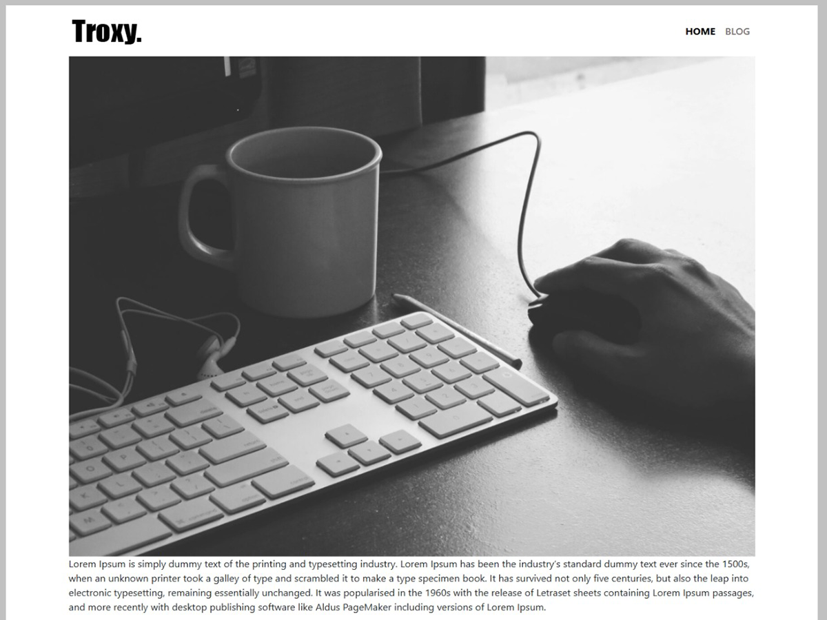 Troxy theme screenshot
