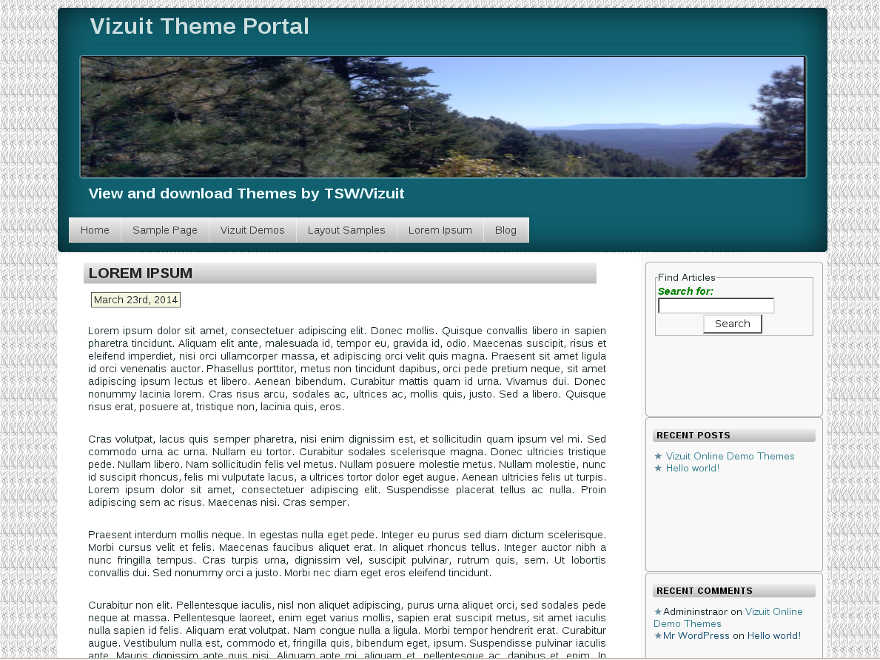 TSWWide theme screenshot