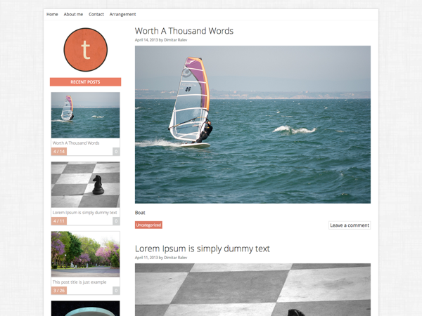 Tuesday theme screenshot