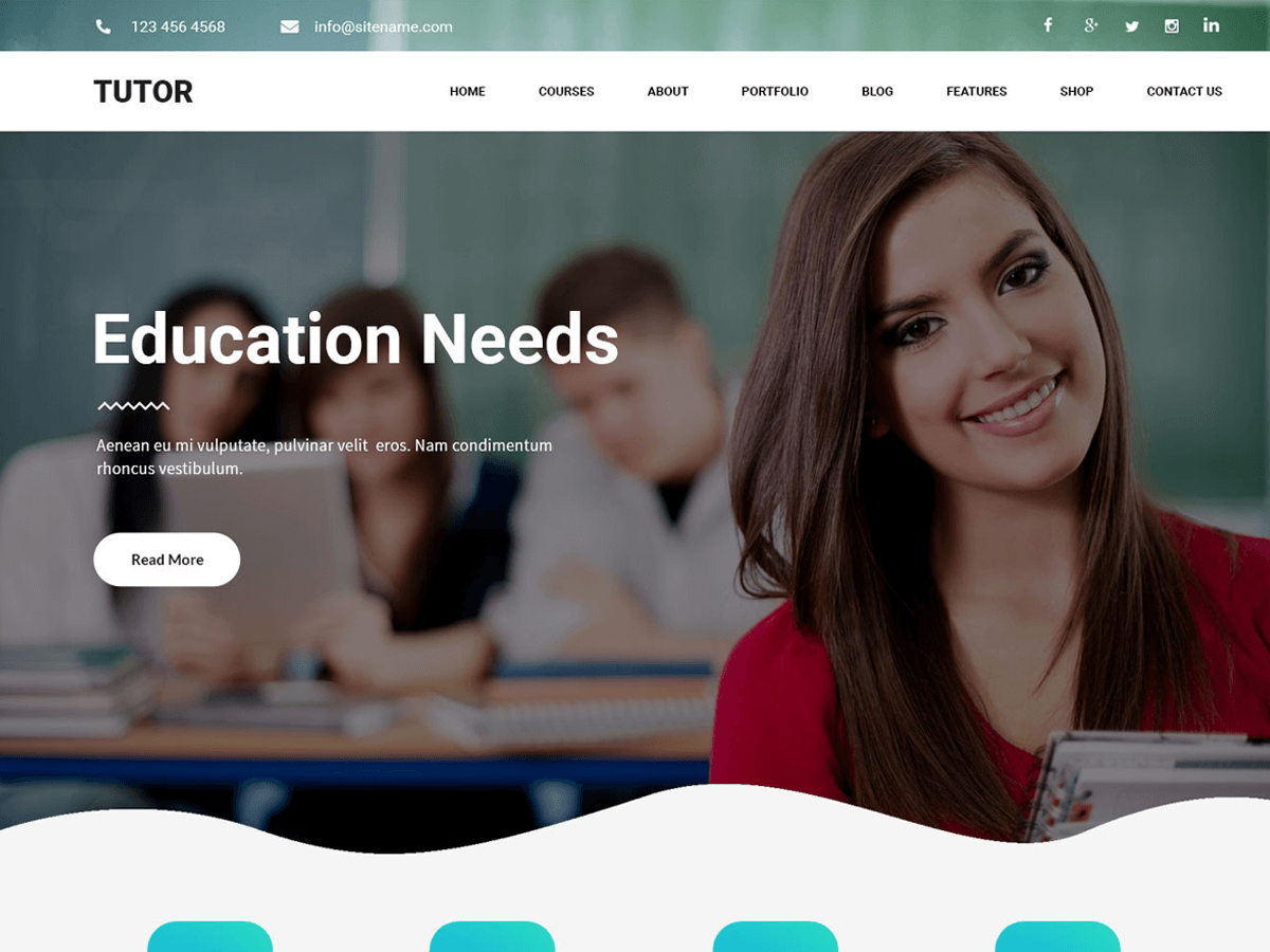 Tutor theme screenshot