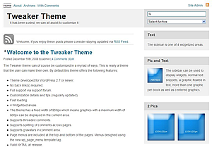 Tweaker theme screenshot