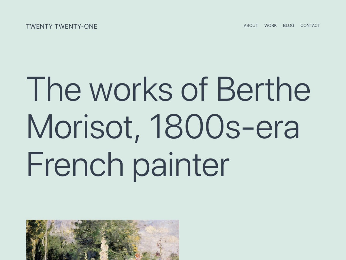Twenty Twenty-One theme screenshot