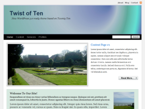 Twist of Ten theme screenshot