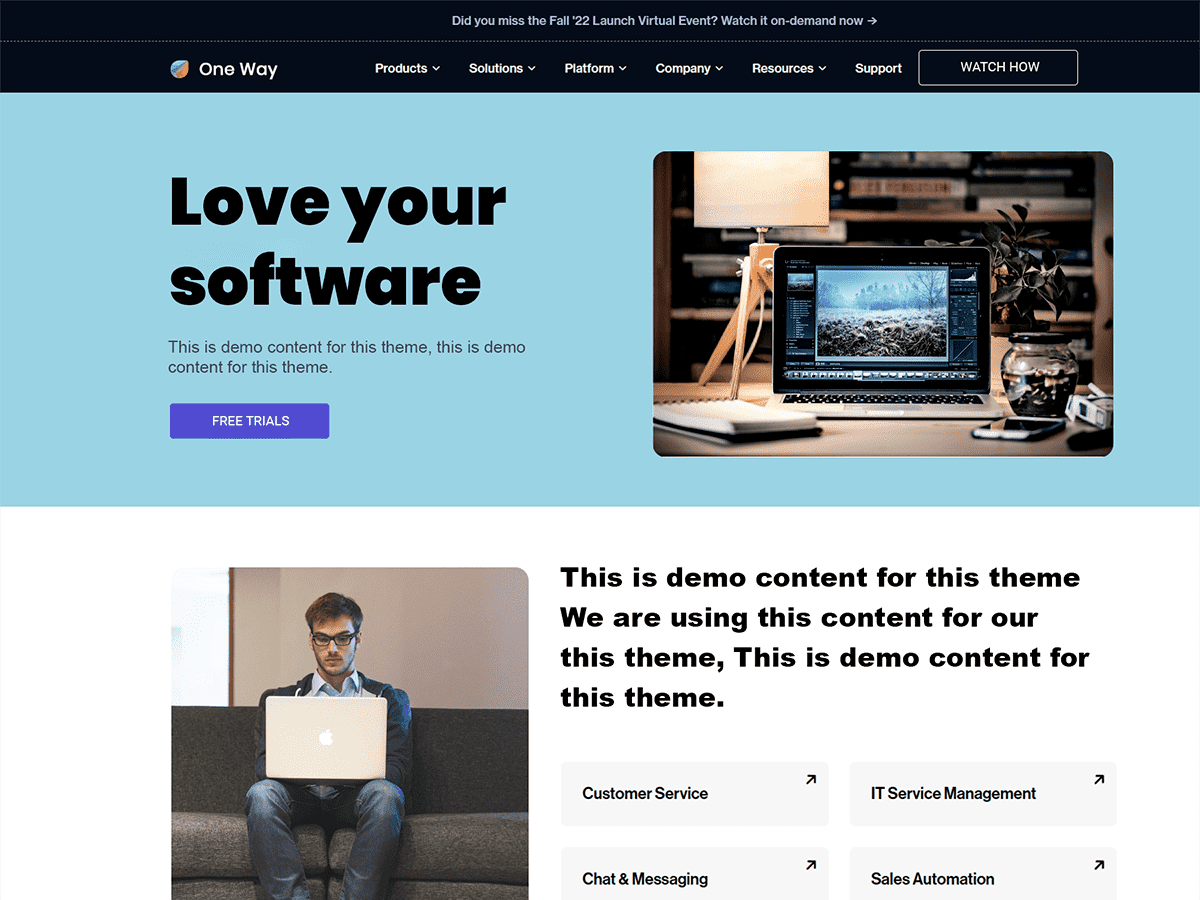Twoway theme screenshot