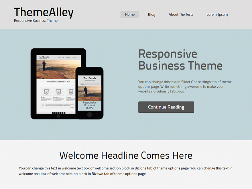 Tycoon theme screenshot