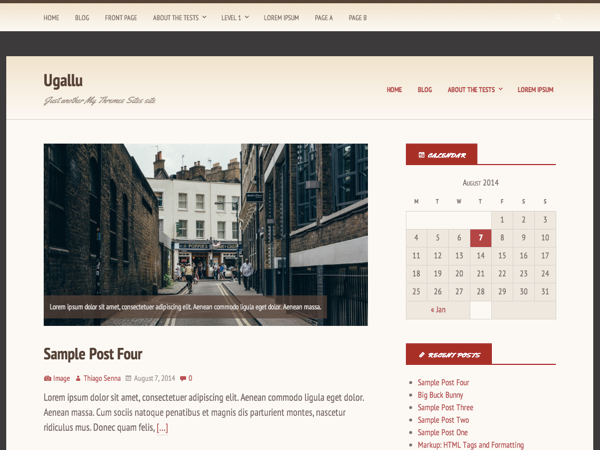 Ugallu theme screenshot