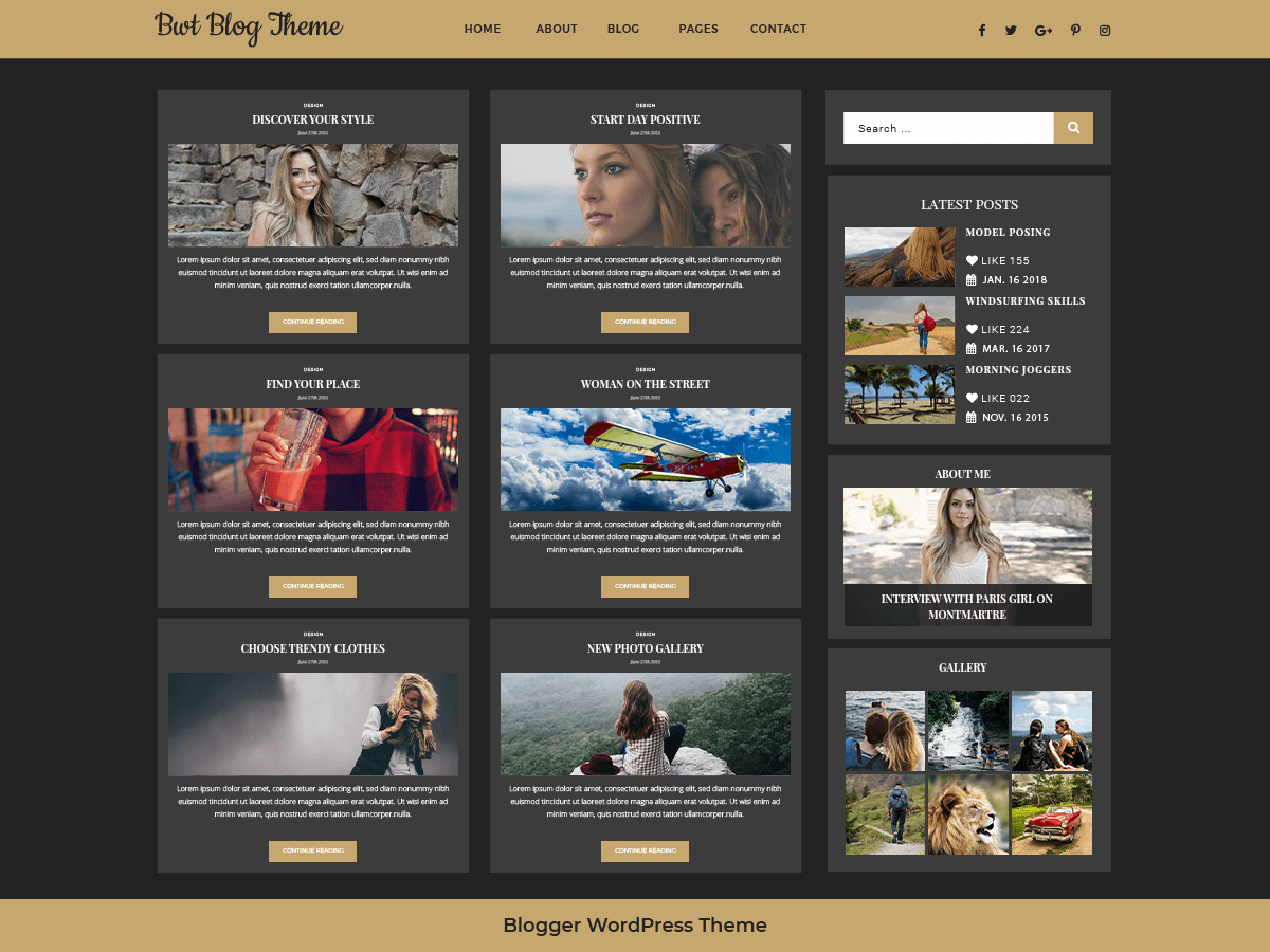 Ultimate Blogger theme screenshot