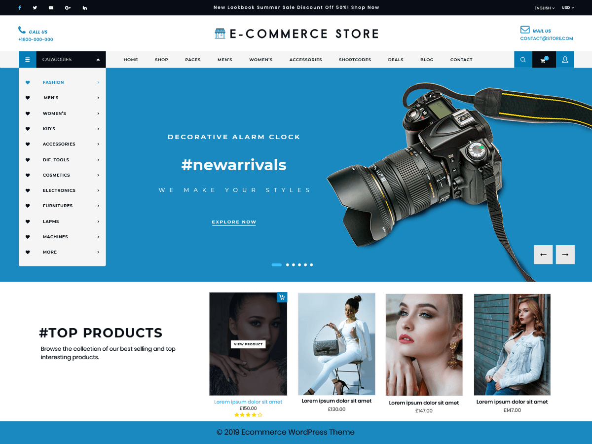 Ultimate Ecommerce Shop theme screenshot