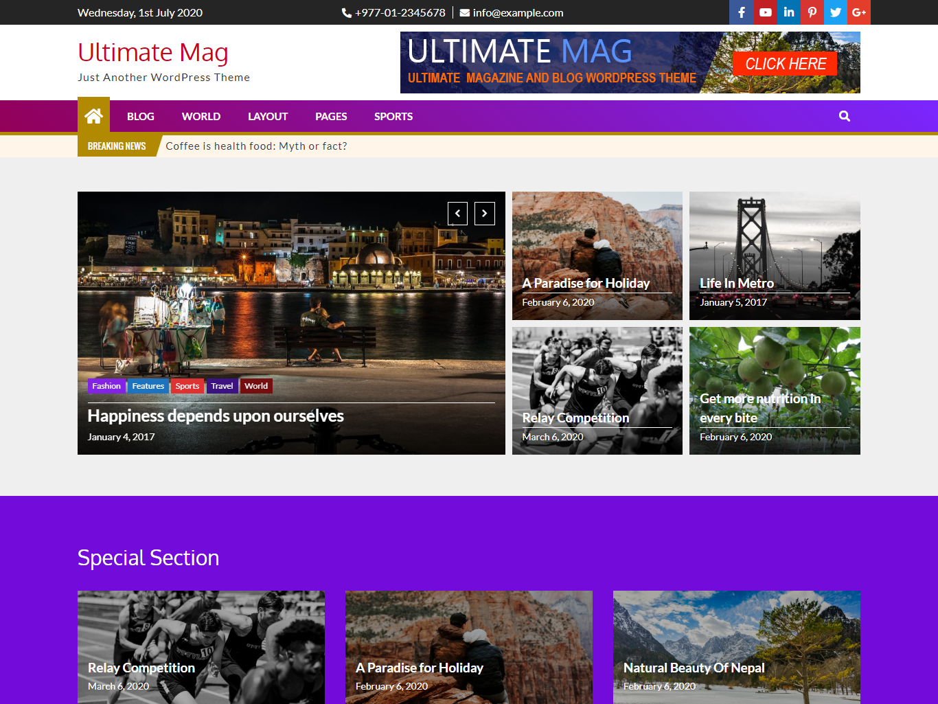 Ultimate Mag theme screenshot