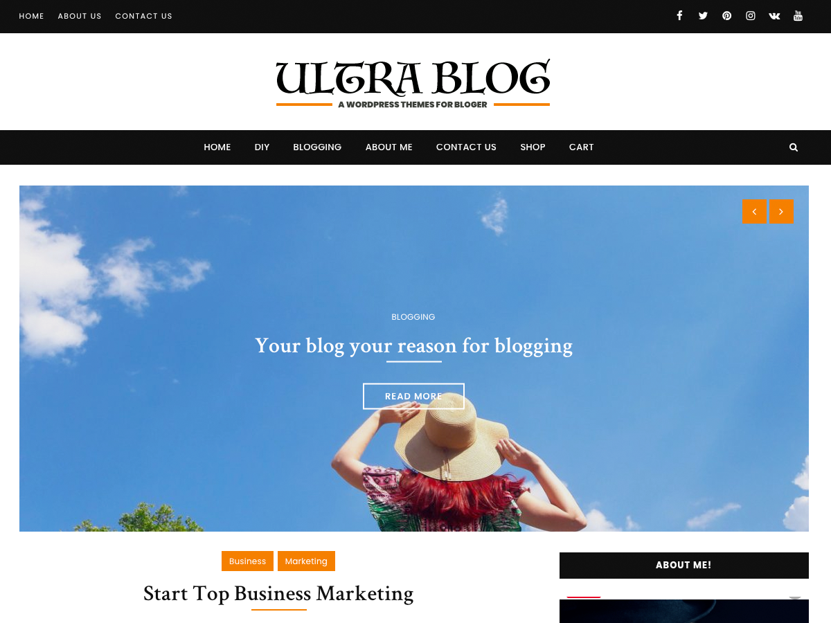 Ultra Lite Blog theme screenshot