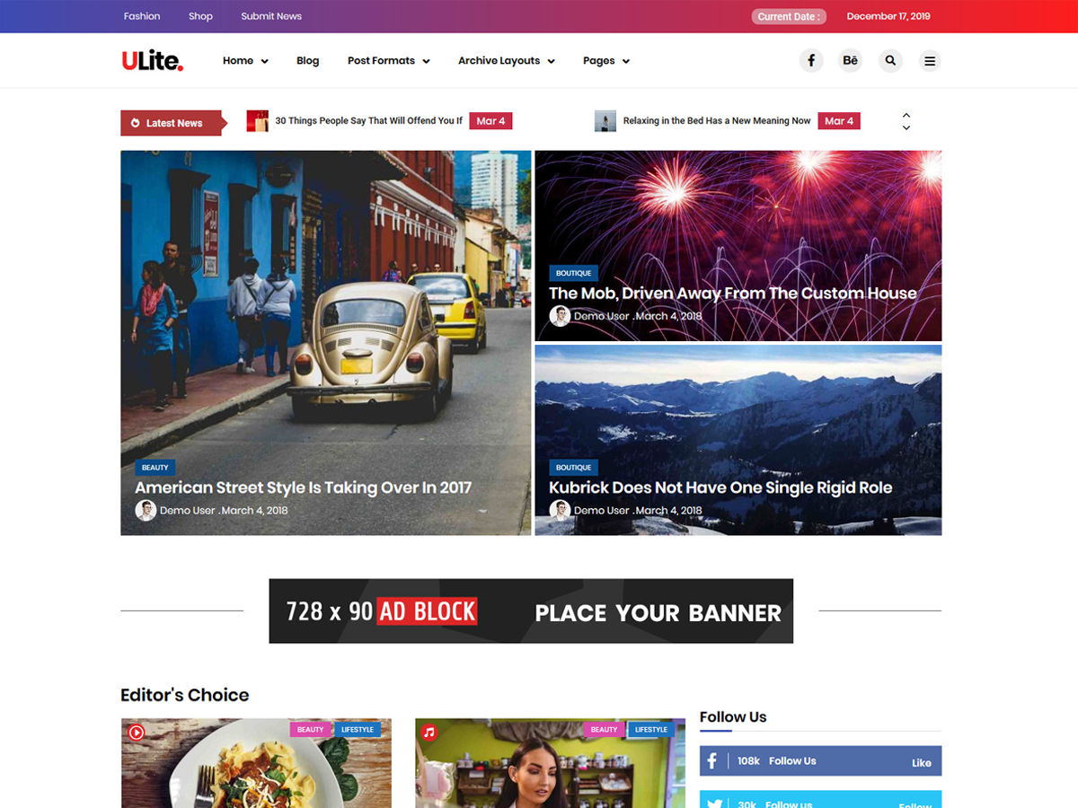 Ultra Lite theme screenshot