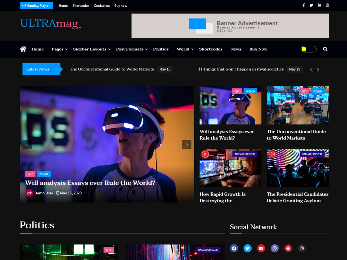 Ultra Mag theme screenshot