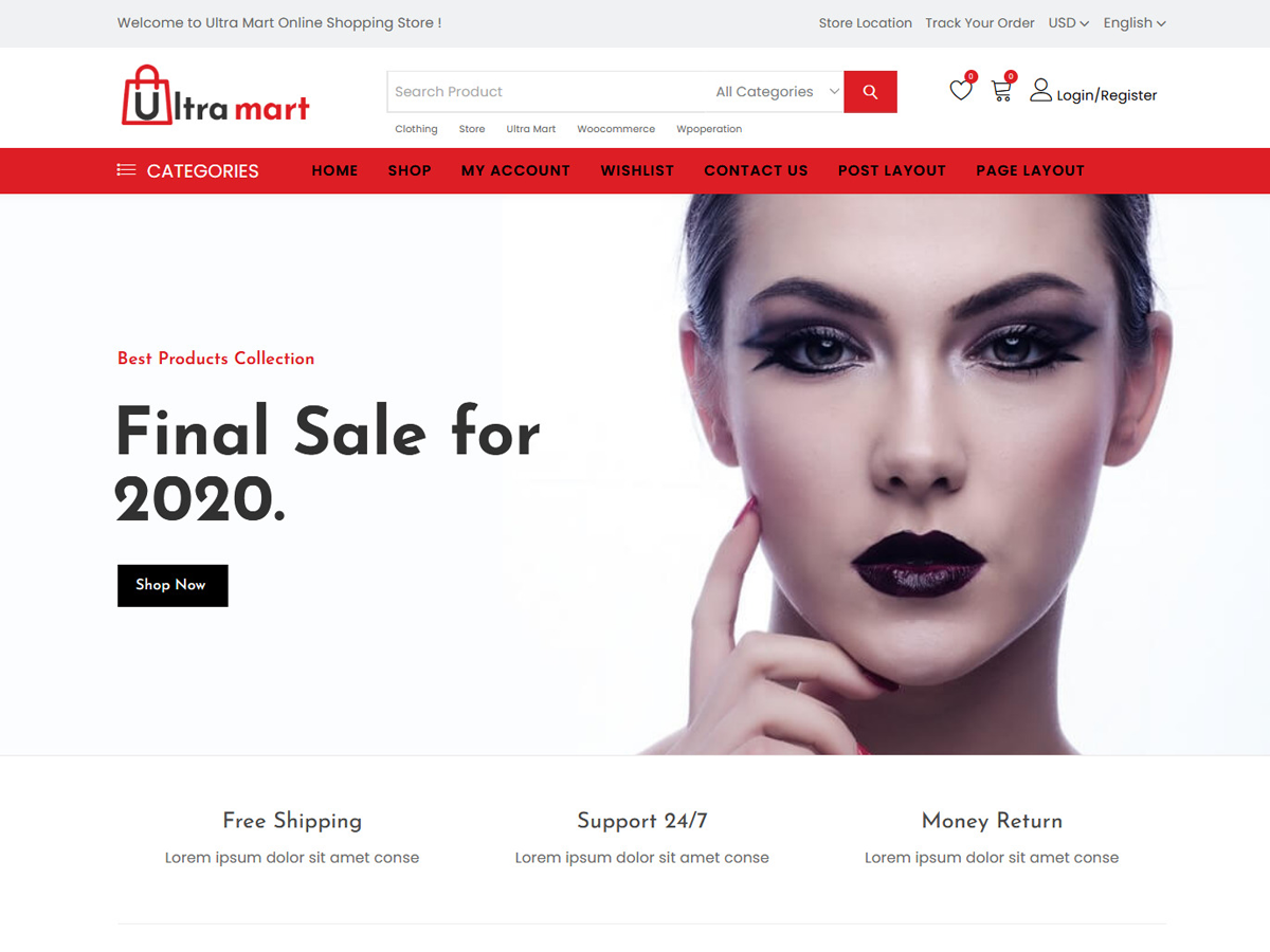 Ultra Mart theme screenshot