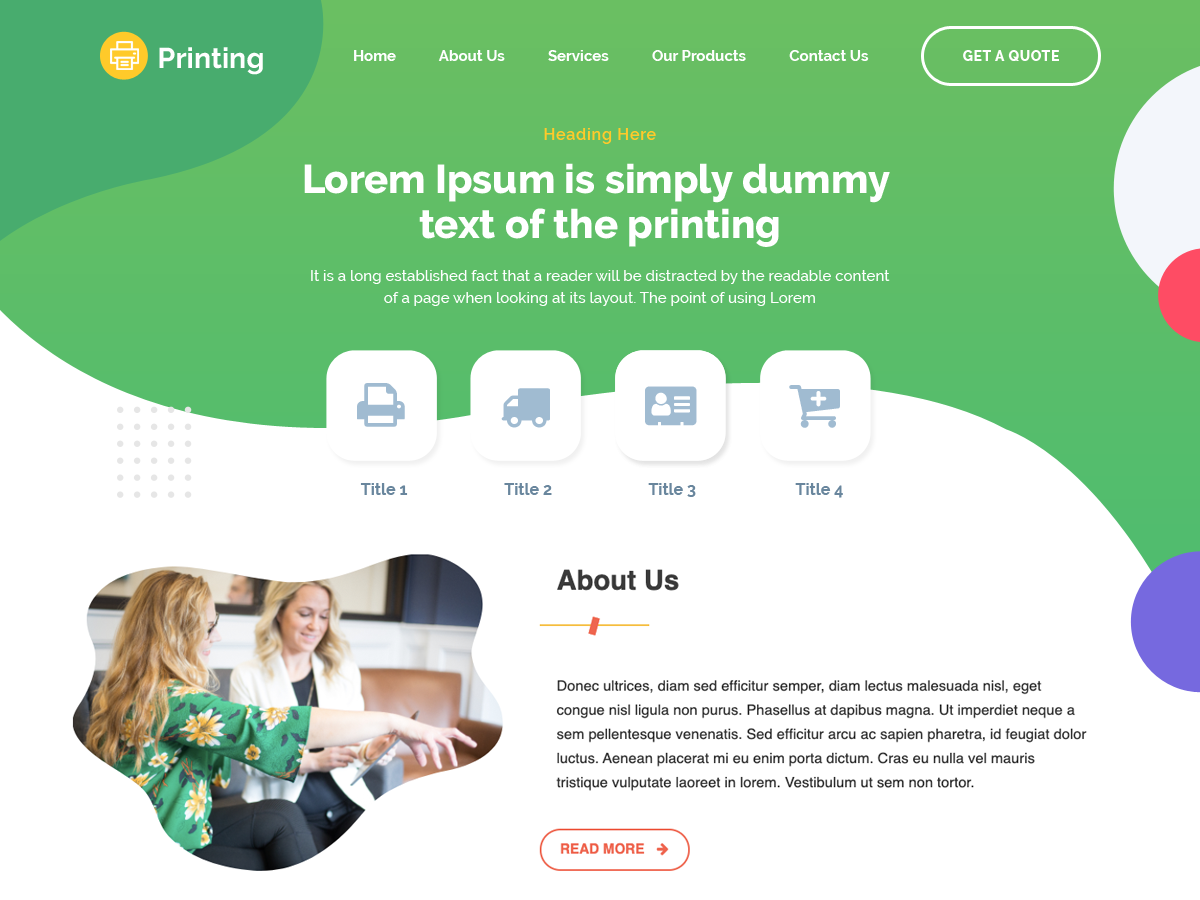 Ultra Print theme screenshot