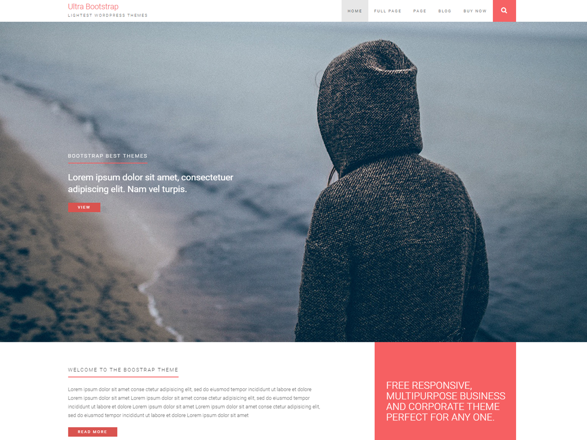 ultrabootstrap theme screenshot