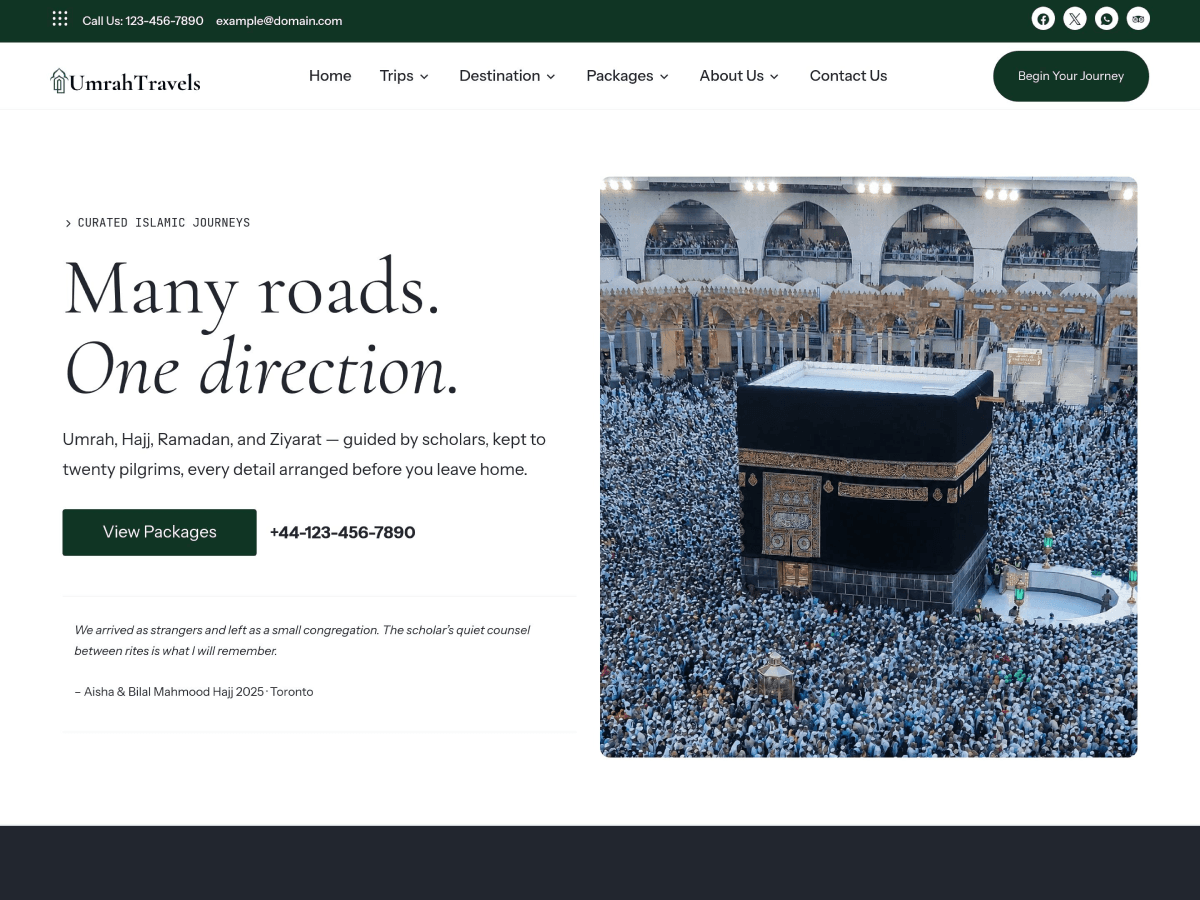 Umrah theme screenshot