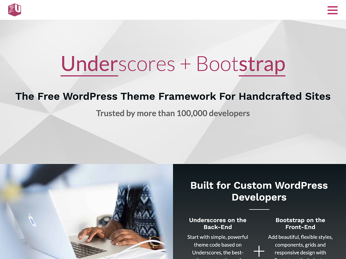 Understrap theme screenshot