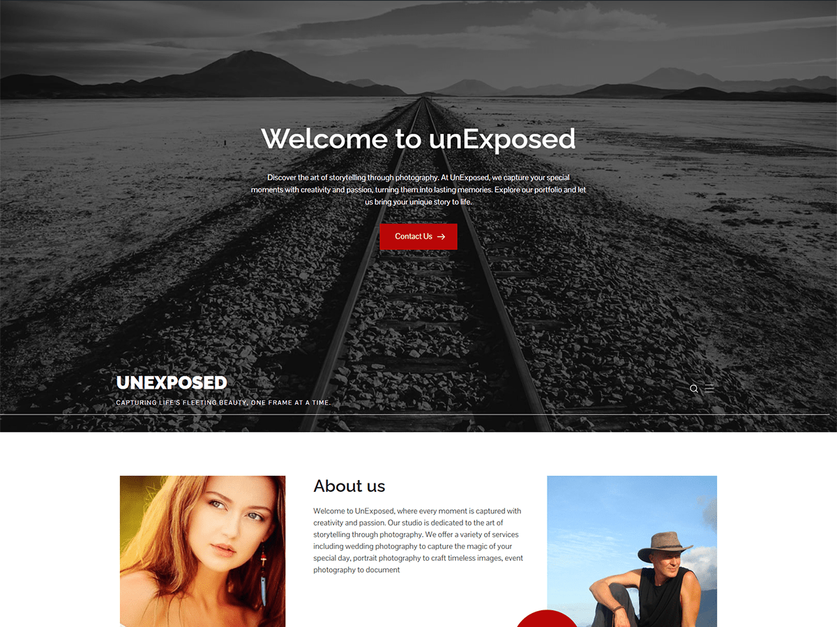 unExposed theme screenshot