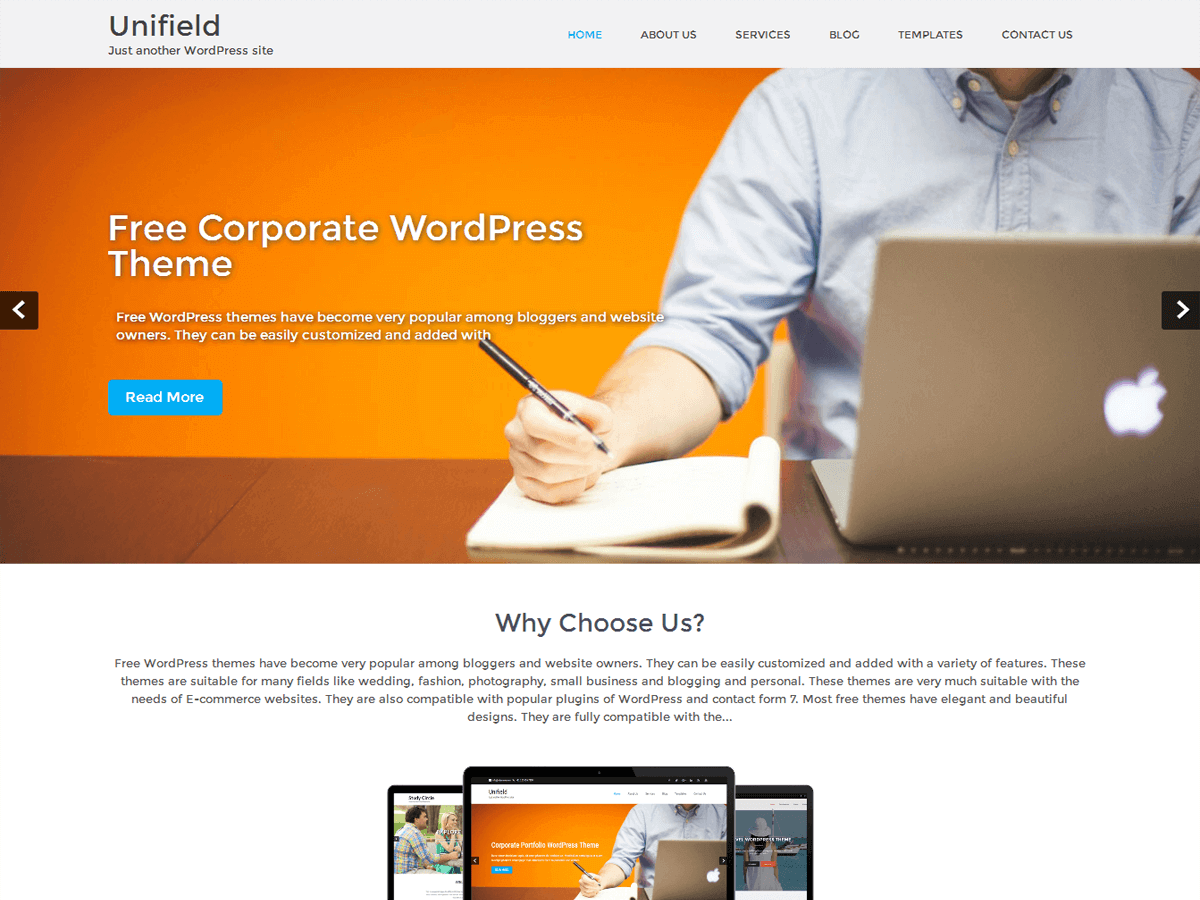 Unifield theme screenshot