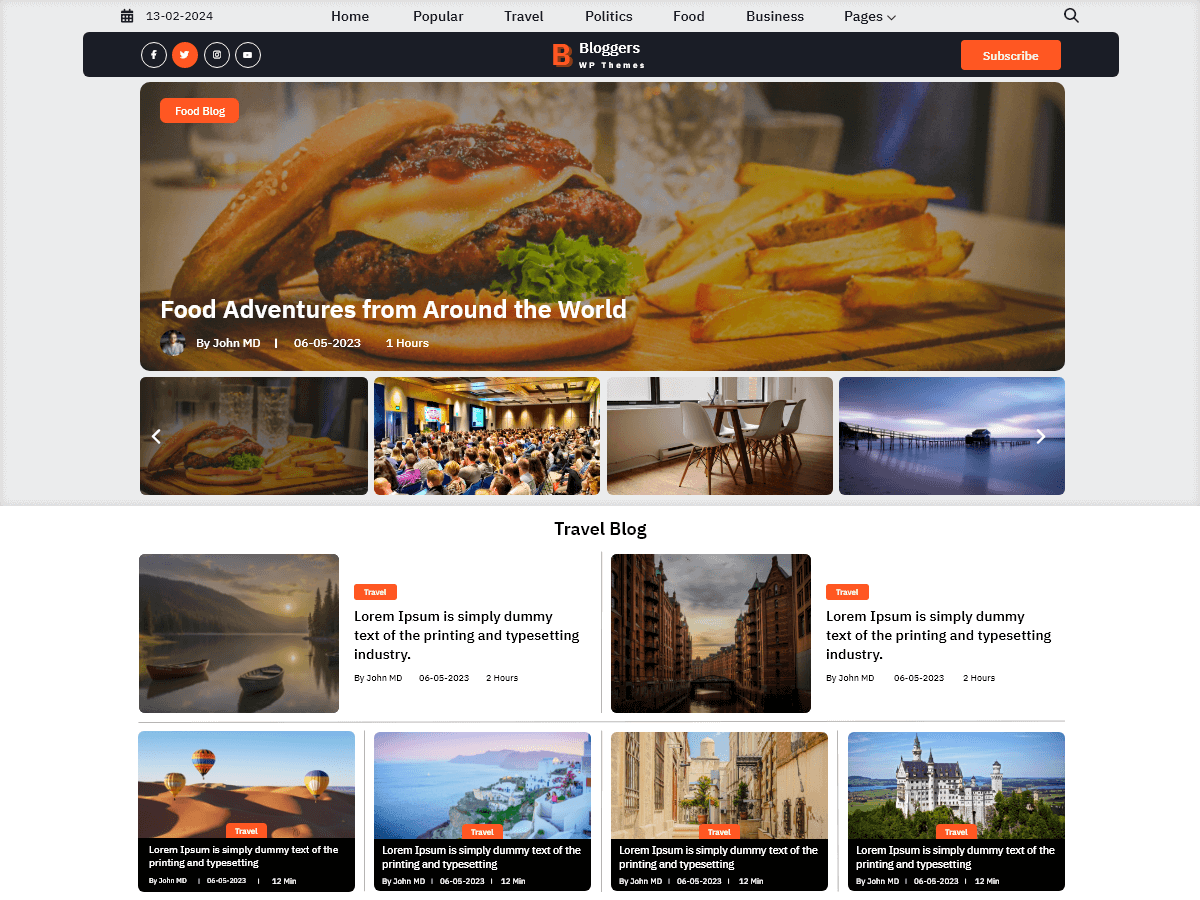 Unique Blogger theme screenshot