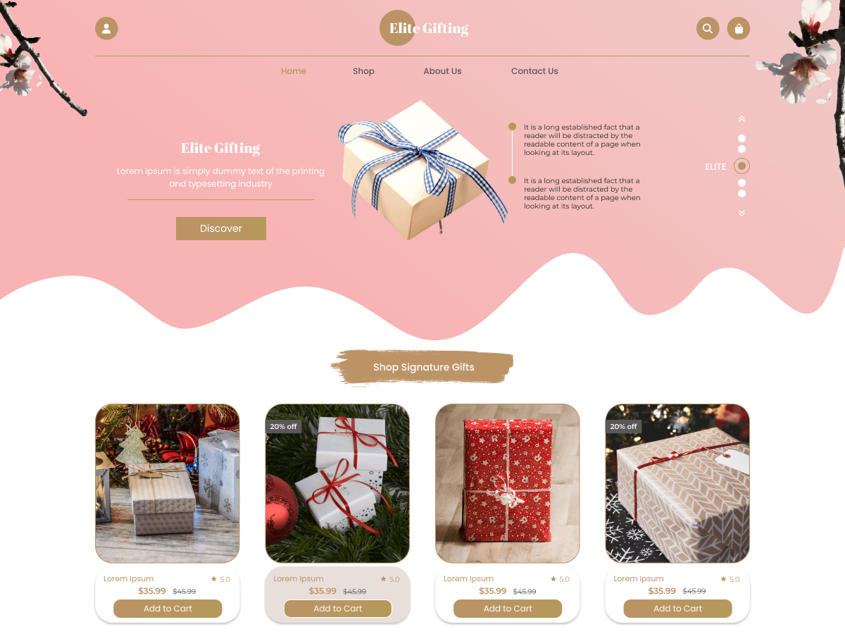 Unique Gift Shop theme screenshot