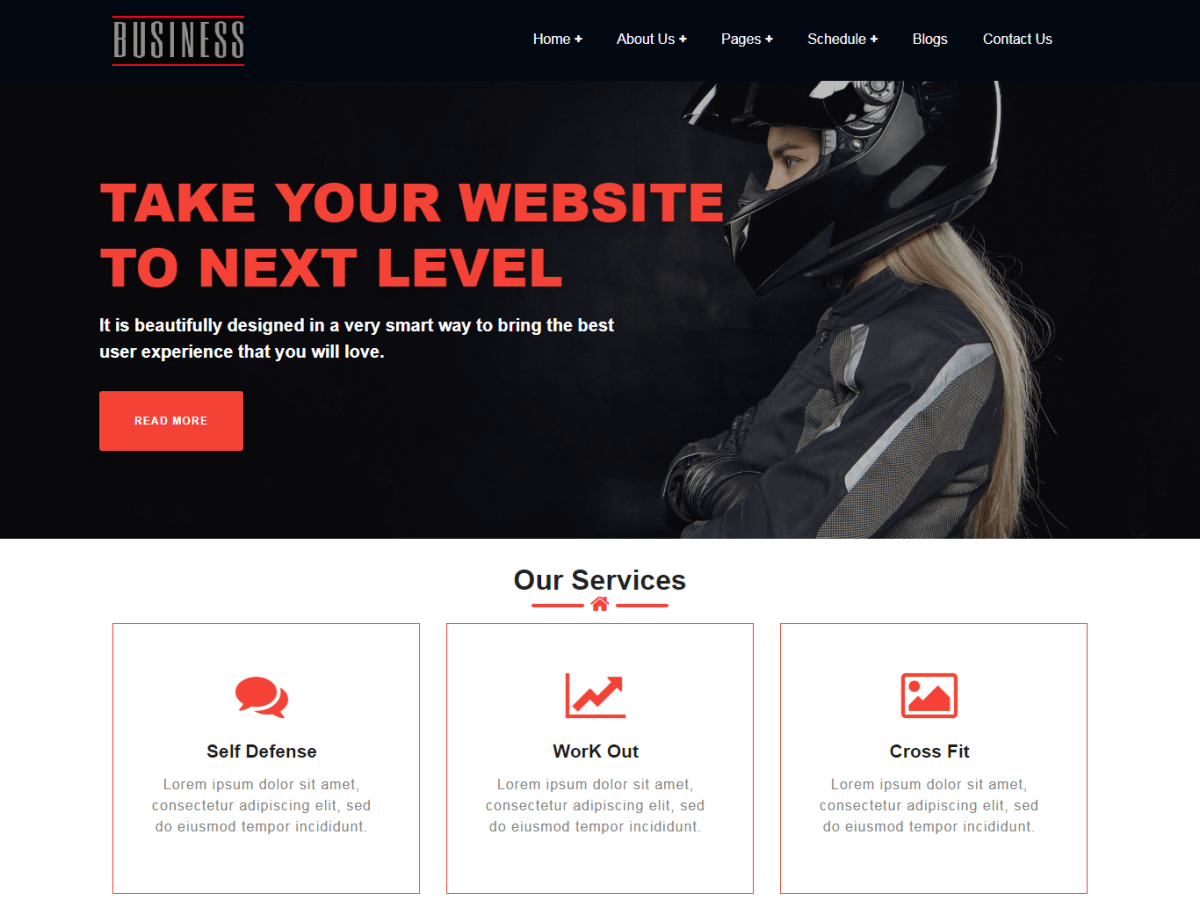 Unique Techup theme screenshot