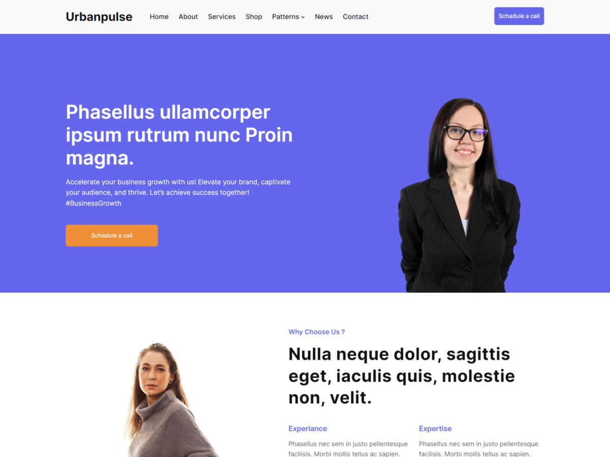 Urbanpulse theme screenshot