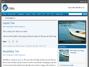 utility theme screenshot