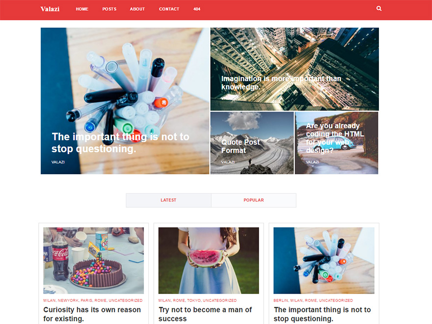 Valazi theme screenshot