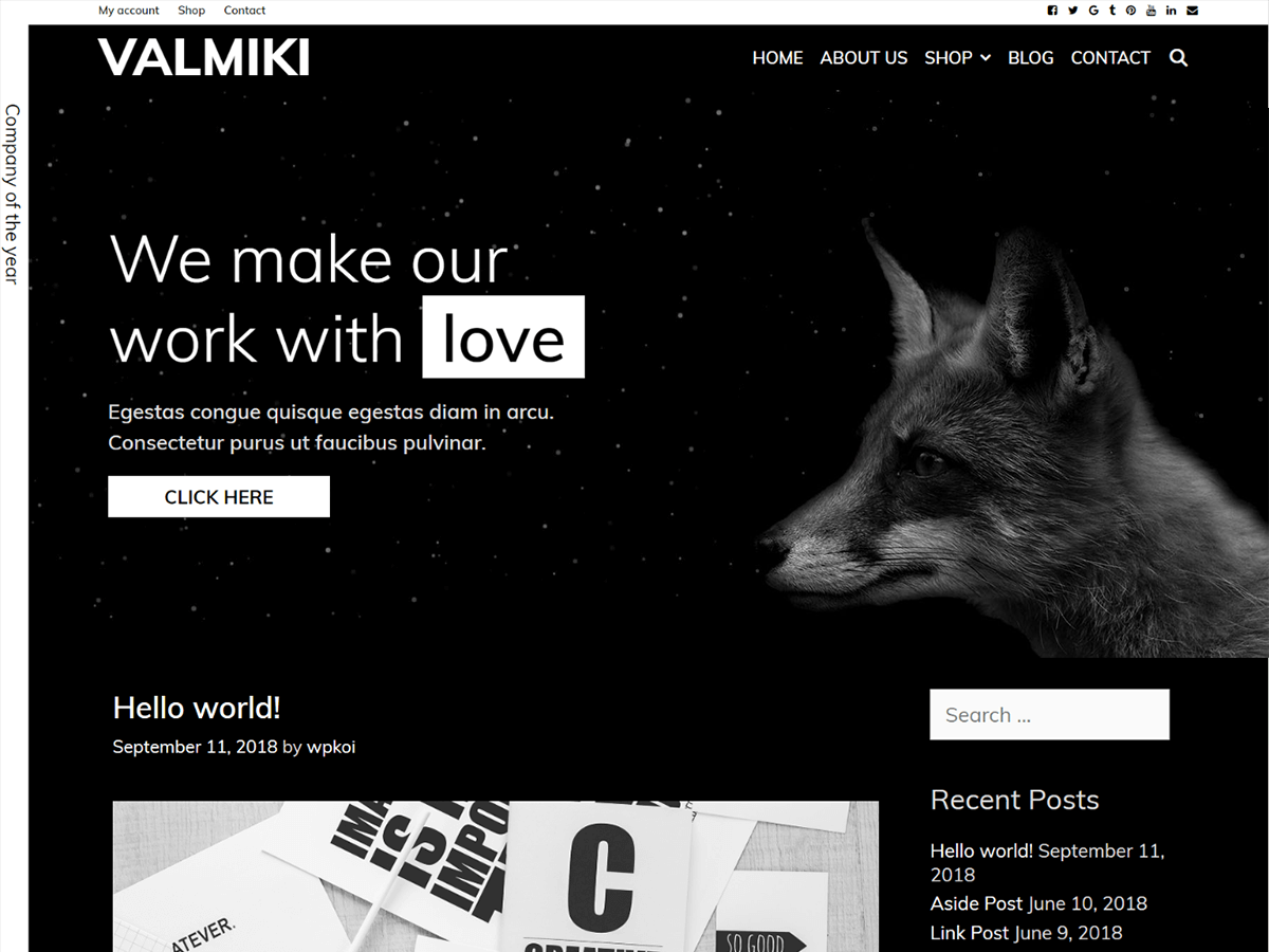 Valmiki theme screenshot