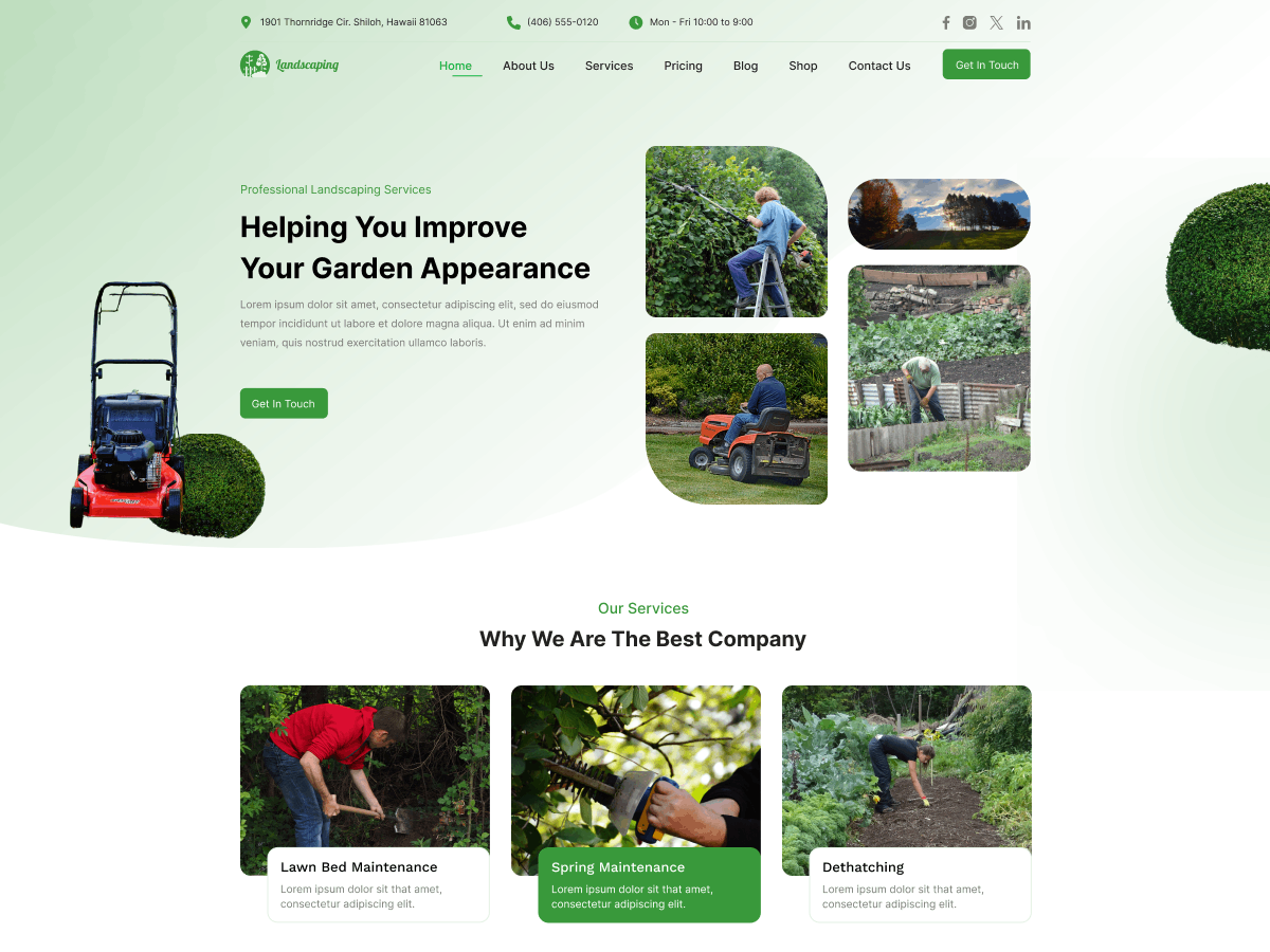 Vegetable Gardening theme screenshot