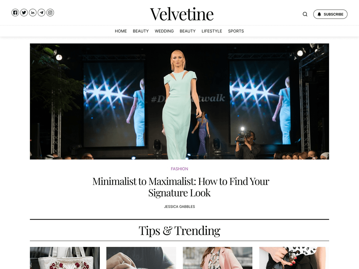 Velvetine theme screenshot