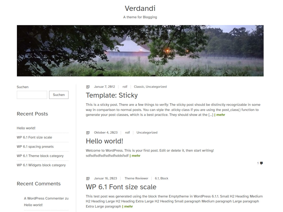 Verdandi theme screenshot