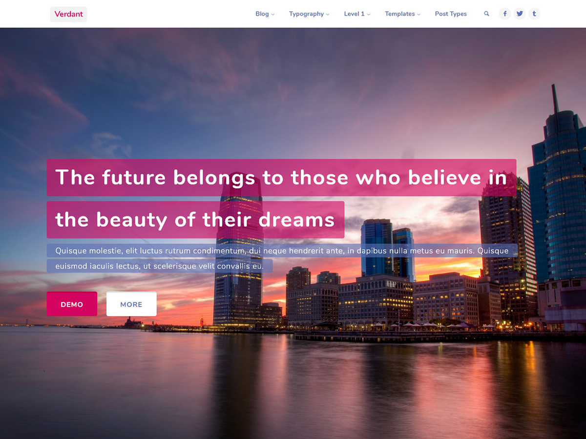 Verdant theme screenshot