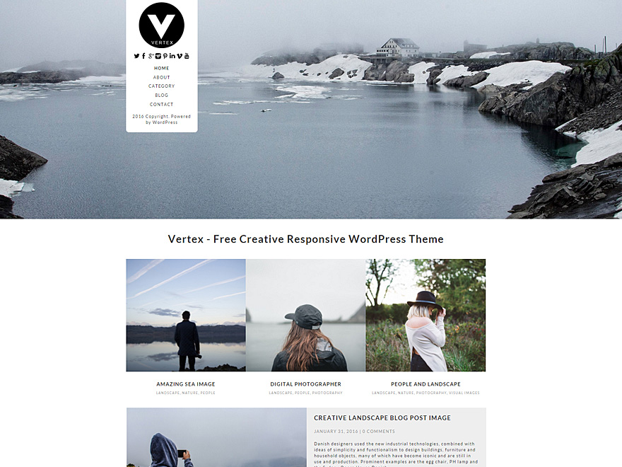 Vertex theme screenshot