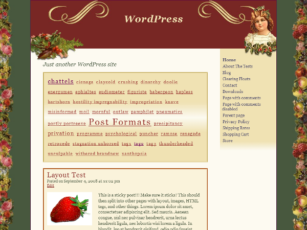 Victorian Xmas theme screenshot