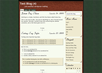 Victoriana theme screenshot
