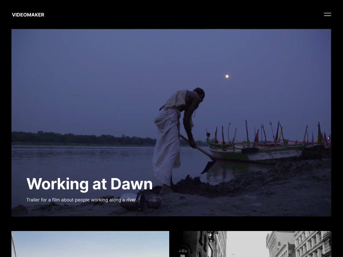 Videomaker theme screenshot