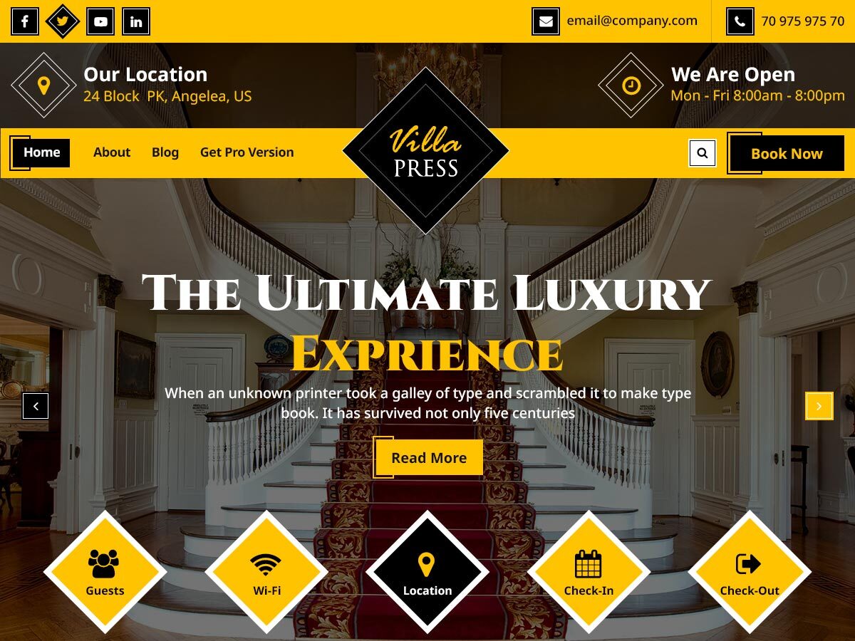 VillaPress theme screenshot