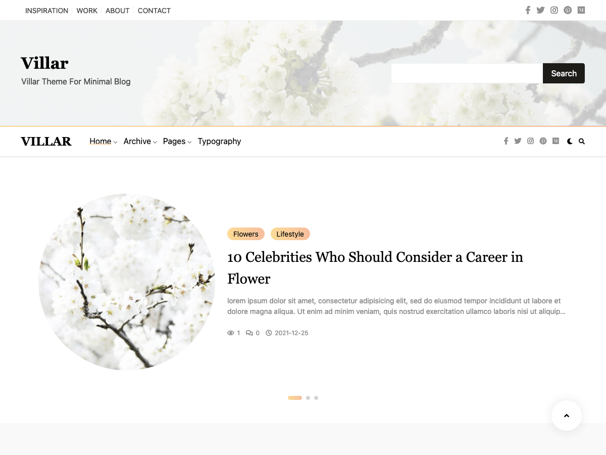 Villar theme screenshot